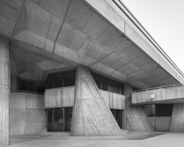 Henty House Government Offices, Launceston. I captured three separate images, shifting the lens up and down in order to capture the amazing concrete details. By using a tilt shift lens to make panoramas you mitigate issues with stitching and distortion. Canon EOS 5D Mark III, Canon TS-E 17mm f/4L lens @ 17mm. 1/15s @ f11, ISO 100.