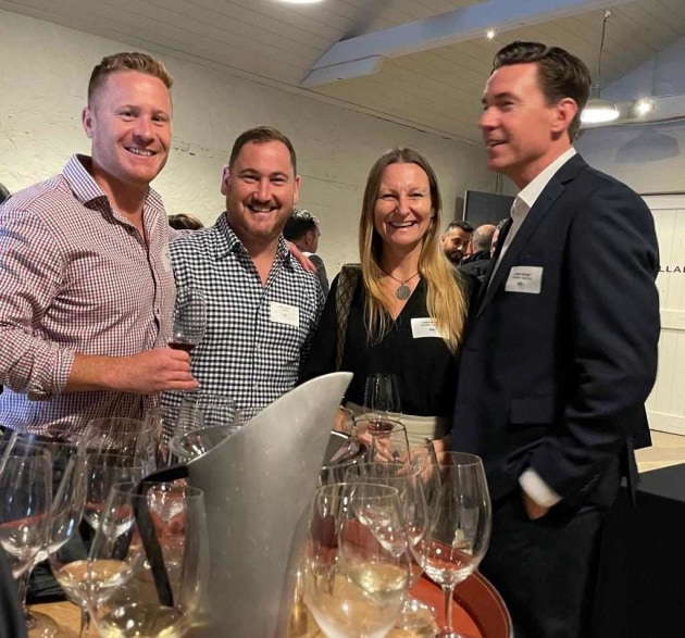 (L-R) Scott Kemp, and David Kemp from Finlease with Audra Annakin and Nathan Wardell from Packserv Australia.