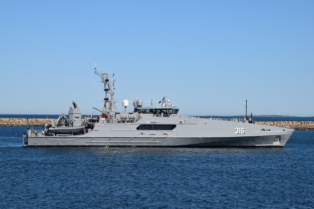 Cape-class Patrol Boat, ADV Cape Naturaliste.
Credit: Austal