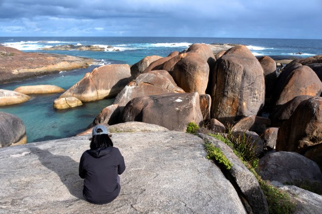 Beach access at Elephant Rocks.