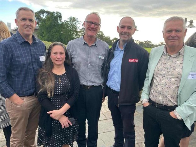(L-R) Shane Arthur, HMPS; Samantha Saunders, HMPS; Tony Bowyer,   Automation Systems & Controls; Rob Winterbottom, Flexcam