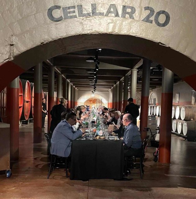 Penfolds' underground cellar: A wonderful atmosphere, steeped in history.