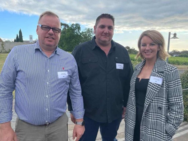 (L-R) Alex Bucher, Ben Bonomi and Carissa Hurley of A& D Australia;