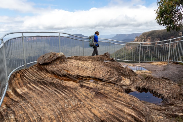 Ripple rocks on Tarpeian Rock betray the Mountains&rsquo; watery past.  Caro Ryan