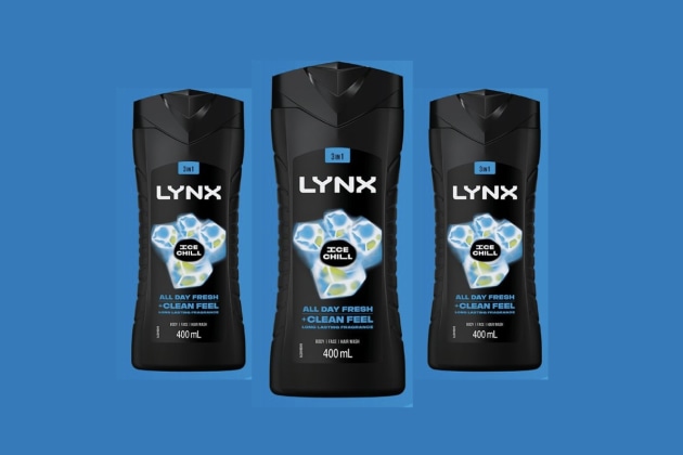 The new Lynx 400ml bottle, made by Pact, with 70% rHDPE content.