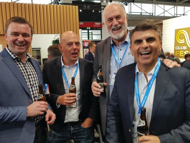 (l-r) Cleiton Schneider, Starleaton; John Buitenkamp, Starleaton; Wayne McIntyre, Celmac; and John Previtera, Display Systems Australia