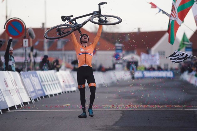 Van der Poel elated after crossing the line