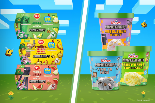 Australia&rsquo;s oldest dairy co-operative, Norco, and food manufacturer, SPC, are partnering with Minecraft &ndash; expanding the franchise&rsquo;s supermarket presence with an 18-month deal and ice-cream category extension.
Source: Merchantwise