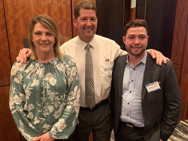Vicki Callaway and Michael Moran, APPMA; Michael Chang, ETF.