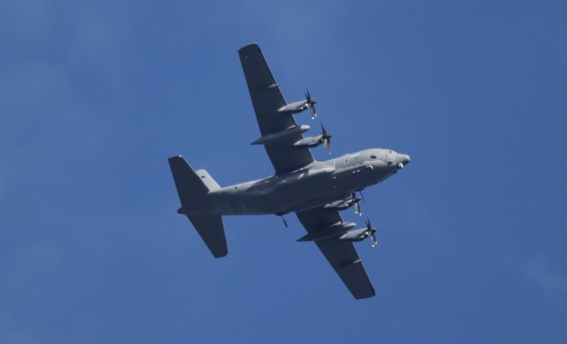 A US Air Force AC-130J Ghostrider gunship from the 17th SOS/27th SOW provided fire support during the firepower demonstration on the opening day of Talisman Sabre 2023. 
Credit: Nigel Pittaway