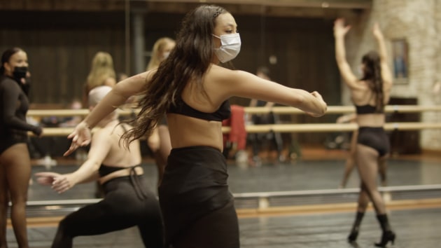 Australian rehearsals for 'Moulin Rouge'.