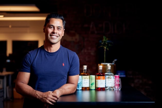 Founder and CEO David Andrew with the Naked Life range.