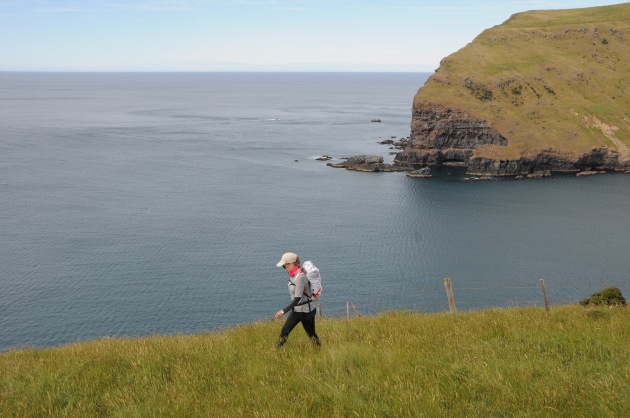 Wendy on the cliffs, Day 2.