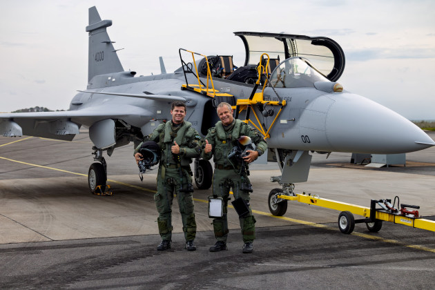 Saab has successfully completed the first flight of Gripen F, the two-seat variant of Gripen E.

Credit: Saab