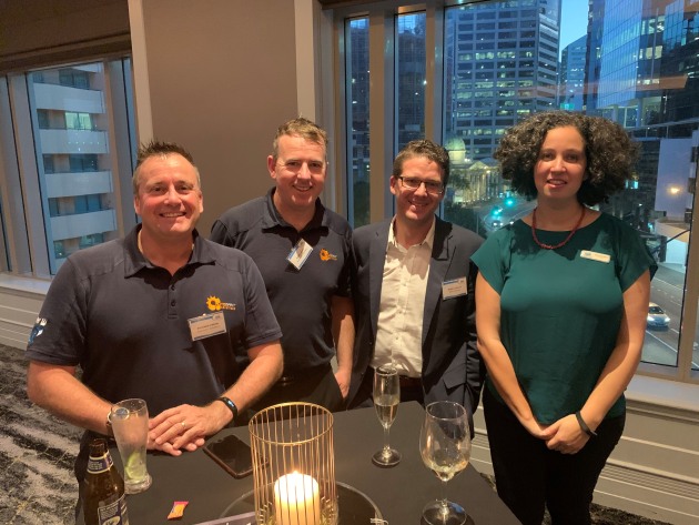 Richard Breen and Barry Staff, Automaint Solutions; Wade Leslie, Kuka Robotics; and Rym Kachouri, Foodmach