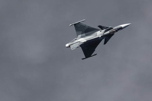 Saab Gripen E.

Credit: Saab