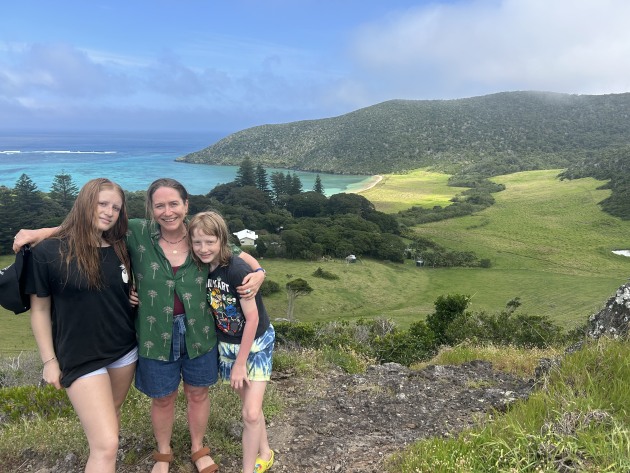 Another walk we enjoyed was up to Malabar Headland which you can access near Neds Beach. So, one day after a morning of snorkelling at the beach where fish swim right up to the edge, we put our hiking shoes on and headed up the hill. The views looking back down the island were gorgeous.
