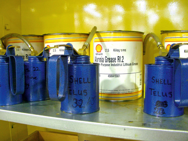 A range of lubricants is essential.