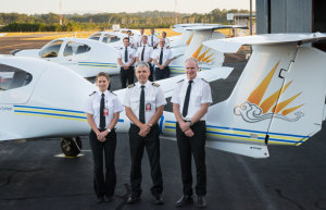 The Australian International Aviation College at Port Macquarie has a fleet that is now totally Diamond, (AIAC)