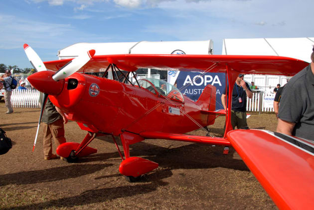 AOPA's marquee at Wings over Illawarra featured the new Freedom to Fly aerobatic team. CEO Ben Morgan says we can expect to see more of this. (Steve Hitchen)