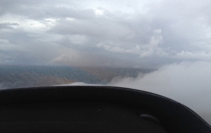 The weather encountered over the top end on the day VH-EFB was lost. (via ATSB)