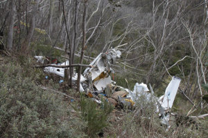 VH-KKM flew into Mount Blue Rag near Hotham. (ATSB)