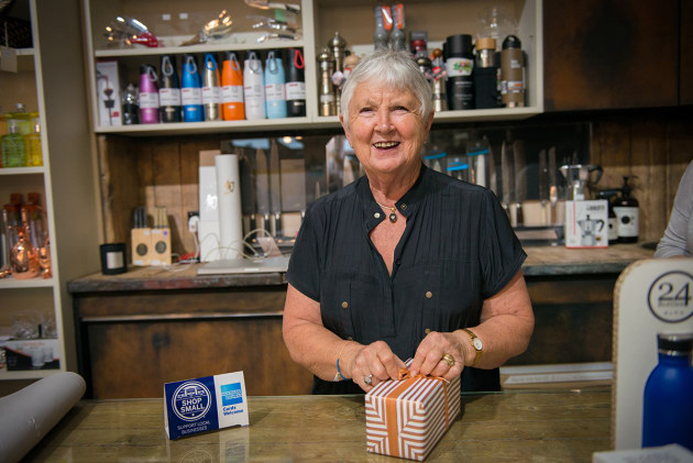Small business owner Sue, from Accoutrement in Waterloo, Sydney.