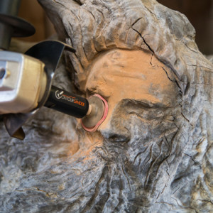 Arbortech's new contour random sander can handle hollows.