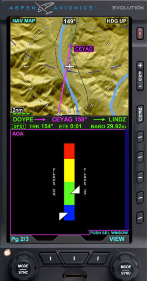 Aspen's new angle-of-attack indicator. (Aspen)