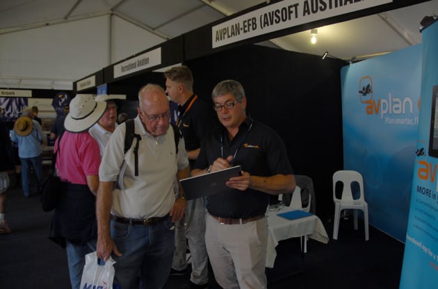 The Aviatex expo got busy on the public days as people checked out what was on offer. (Steve Hitchen)