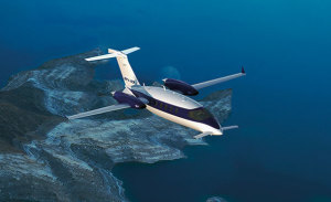 Piaggio's Avanti EVO boasts a top speed of 402 knots. (Piaggio Aero)