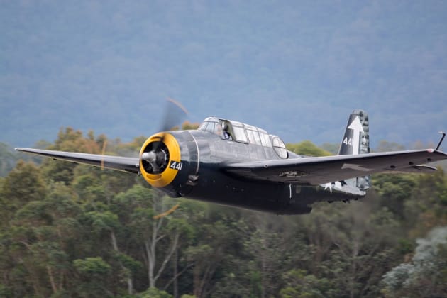 Paul Bennet's TBM Avenger has become a staple at most air shows around Australia. (Steve Hitchen)