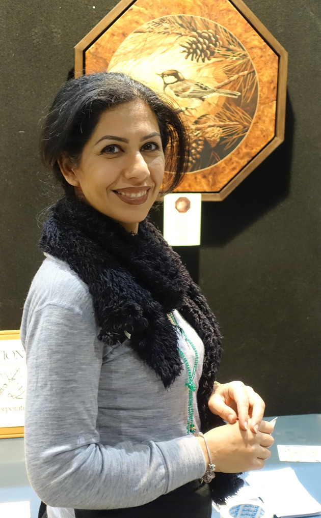 Persian marquetry artist, Azadeh Zolfigol