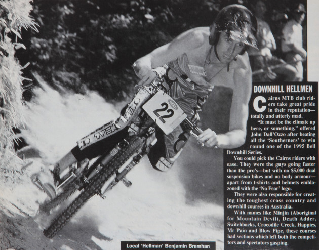 Ben Bramham rips it up in true Cairns style - no body armour, no gloves and hellishly fast!