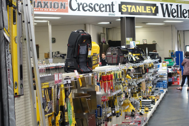 View of sales counter at Beyond Tools.
