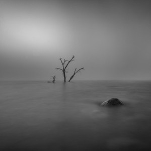 <i>A thick fog rolled through during a fishing trip at Lake Eucumbene so it was down with the rods and full steam ahead with the camera. Canon EOS 6D, Canon 17-40L @ 21mm, 60s @ f/8, ISO 100, Lee Big Stopper. Image processed in Lightroom.</i>
