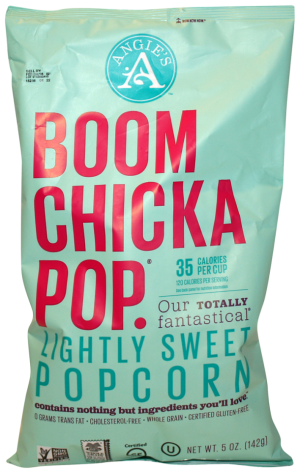 The packaging claims of this US-brand popcorn include that it has "nothing but ingredients you'll love". It is also non-GMO verified, gluten-free - and much more, as indicated in the pack text.