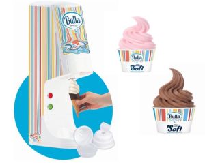 The ice cream machine uses pod technology to dispense Bulla flavours instantly.