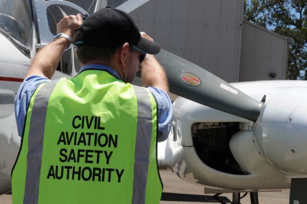 A CASA Flight Operations Inspector at work. (CASA)