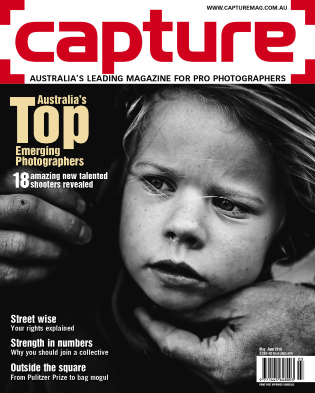 May/June cover. Image &copy; Niki Boon - Winner (Portrait) and runner-up (Documentary/Photojournalism) Australia's Top Emerging Photographers 2016.
