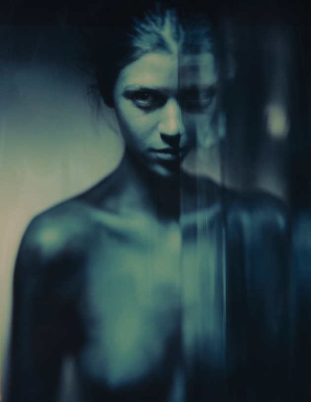 Jane. Shot on 8x10 Polaroid for the Material
Series exhibitions, shown at the Pinup Gallery,
Collingwood. Retoucher: Duelling Pixels. &copy; Chris Budgeon.