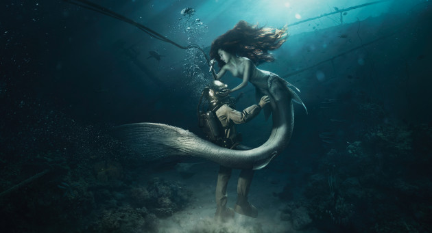 Mermaid. Collaborative promotional
piece using photography and CGI
modelling. Retoucher: Rafael
Vallerparde, Milton Menzies -
Lightfarm studios, Brazil. &copy; Mark Carter.