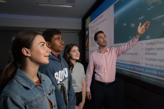 CSIRO ASSET Students in the Boeing Systems Analysis Laboratory Brisbane.