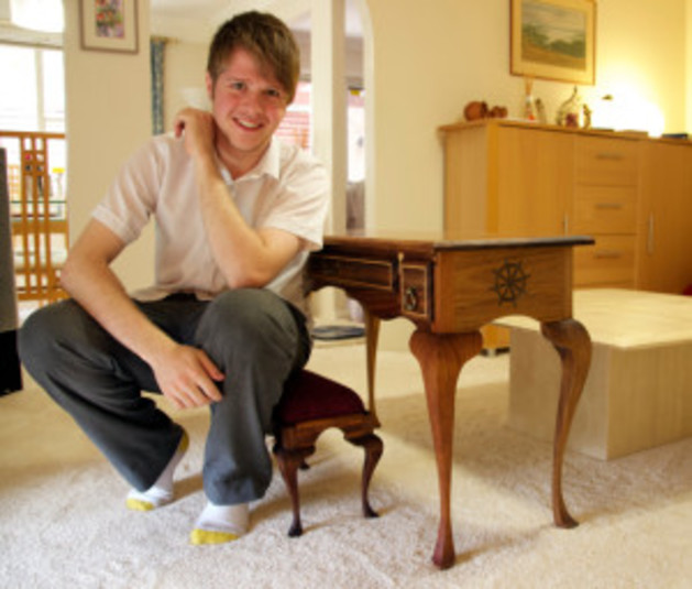 Queen Anne Lowboy Table and Footrest