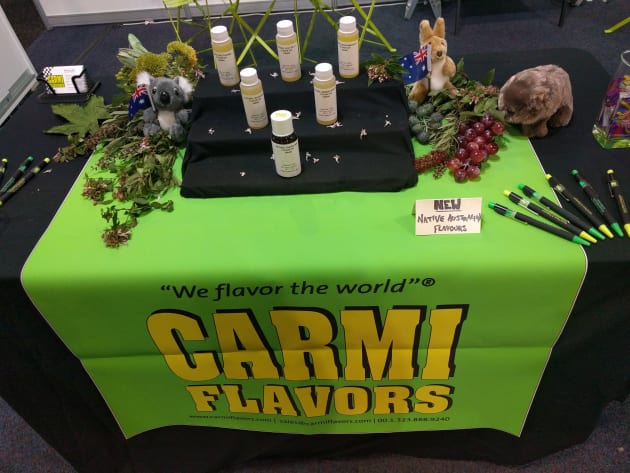 The Australiana theme was alive at Carmi Flavors, which was showcasing a new range of native Australian all-natural flavours, including natural wattleseed, natural lilly pilly, natural quandong, and natural finger lime. Business development manager Nastasha Winneczuk sees the native trend continuing, given that more and more companies are working with Aboriginal communities to promote native products.