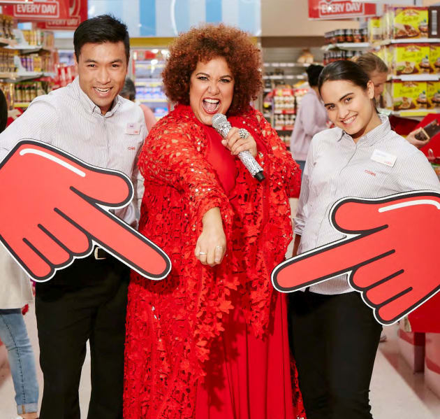 Former Australian Idol Casey Donovan is the new face of Coles' Down Down campaign.