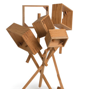 Christopher 'Walrus' Dalzell,  Incision and Penetration, silky oak and figured blackwood, 2015