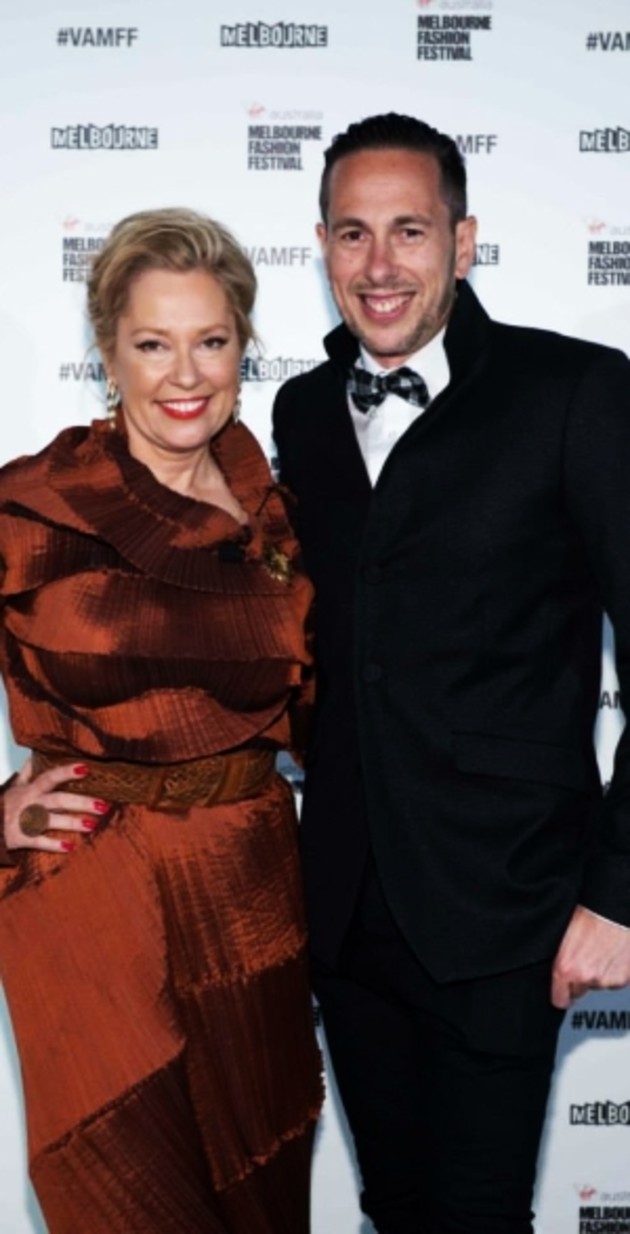 Melbourne Fashion Festival chairman Laura Anderson and CEO Graeme Lewsey.