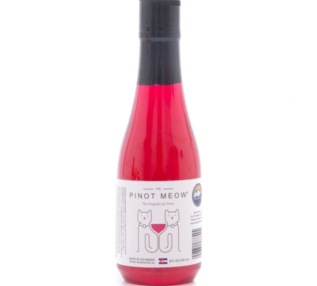 Cat wine varietals include 'Pinot Meow', 'CatBernet', 'MosCATo' and 'White Kittendel'.