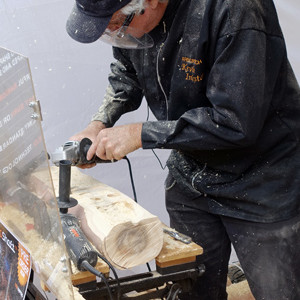 Kevin Inkster from Arbortech demonstrates the new TurboShaft.